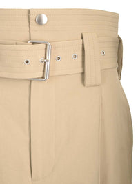 Bottega Veneta Women High-Waisted Trousers With Cotton Belt