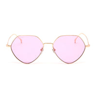 Gucci Gucci Geometric Full Rim, with a Rose Gold frame and Pink lens.