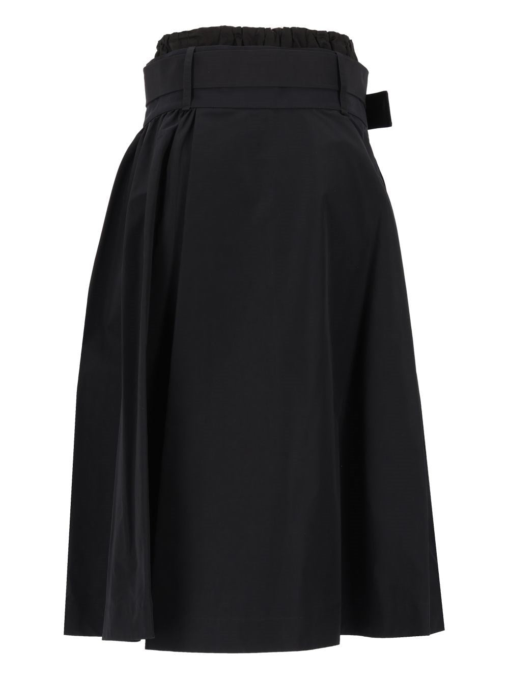 Loewe Women Technical Cotton Fabric Skirt