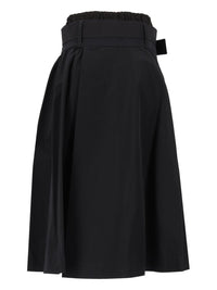 Loewe Women Technical Cotton Fabric Skirt