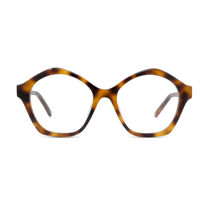 Loewe Loewe Eyeglasses Square Full Rim, Glossy Green Frame and Clear Demo Lenses Lens LW50053I052