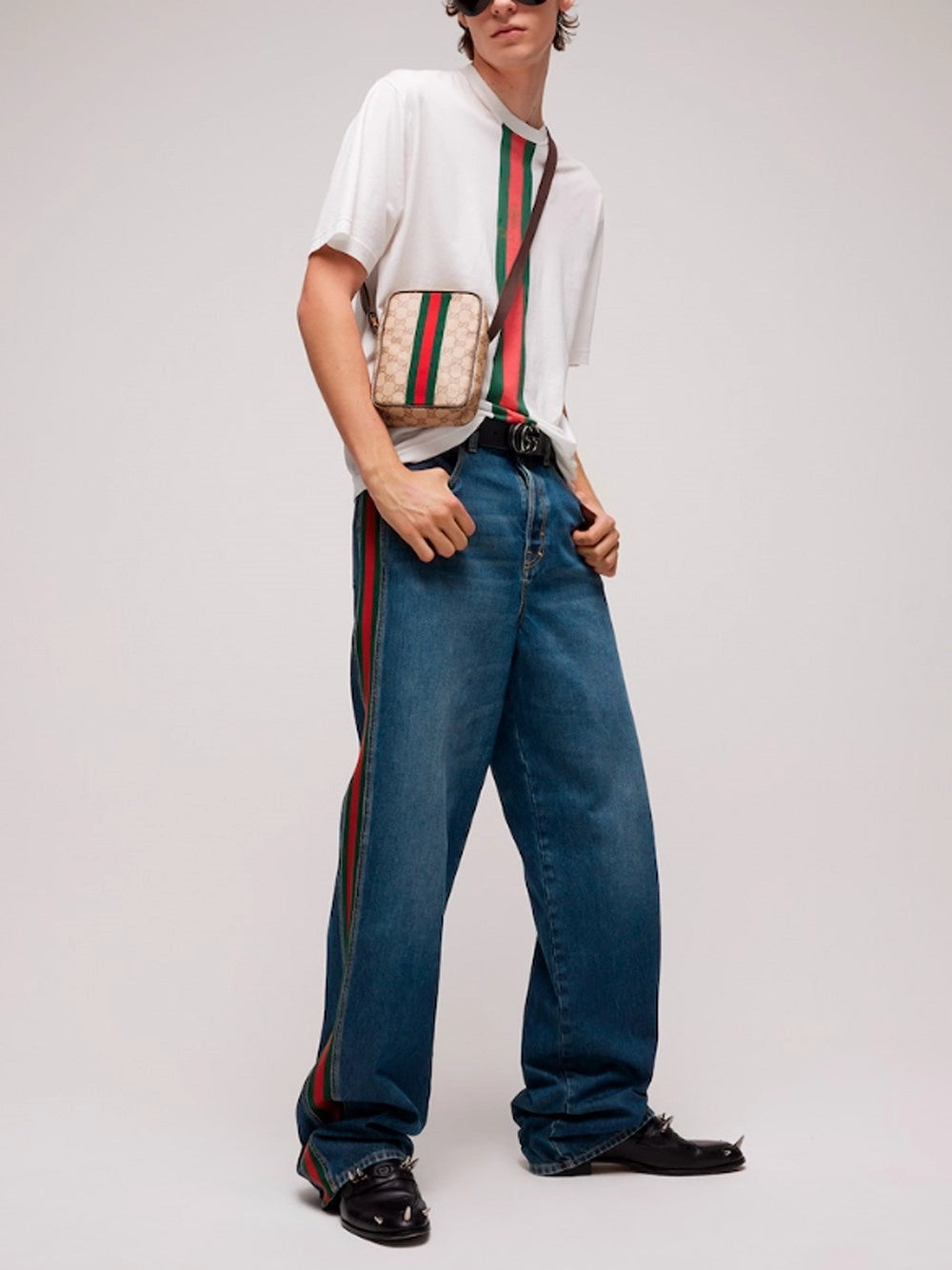 Gucci Men Denim Baggy Pants