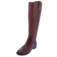 INC Womens Fawne Leather Knee-High Riding Boots Cognac