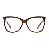Jimmy Choo Eyeglasses Square Full Rim, Havana Frame and Clear Demo Lenses Lens JC362008600