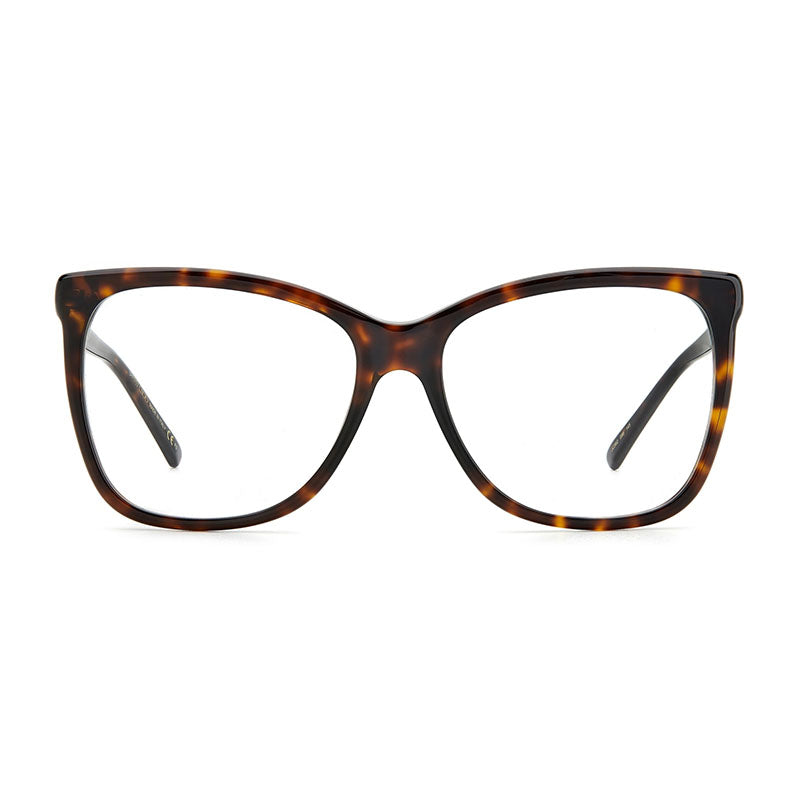 Jimmy Choo Eyeglasses Square Full Rim, Havana Frame and Clear Demo Lenses Lens JC362008600