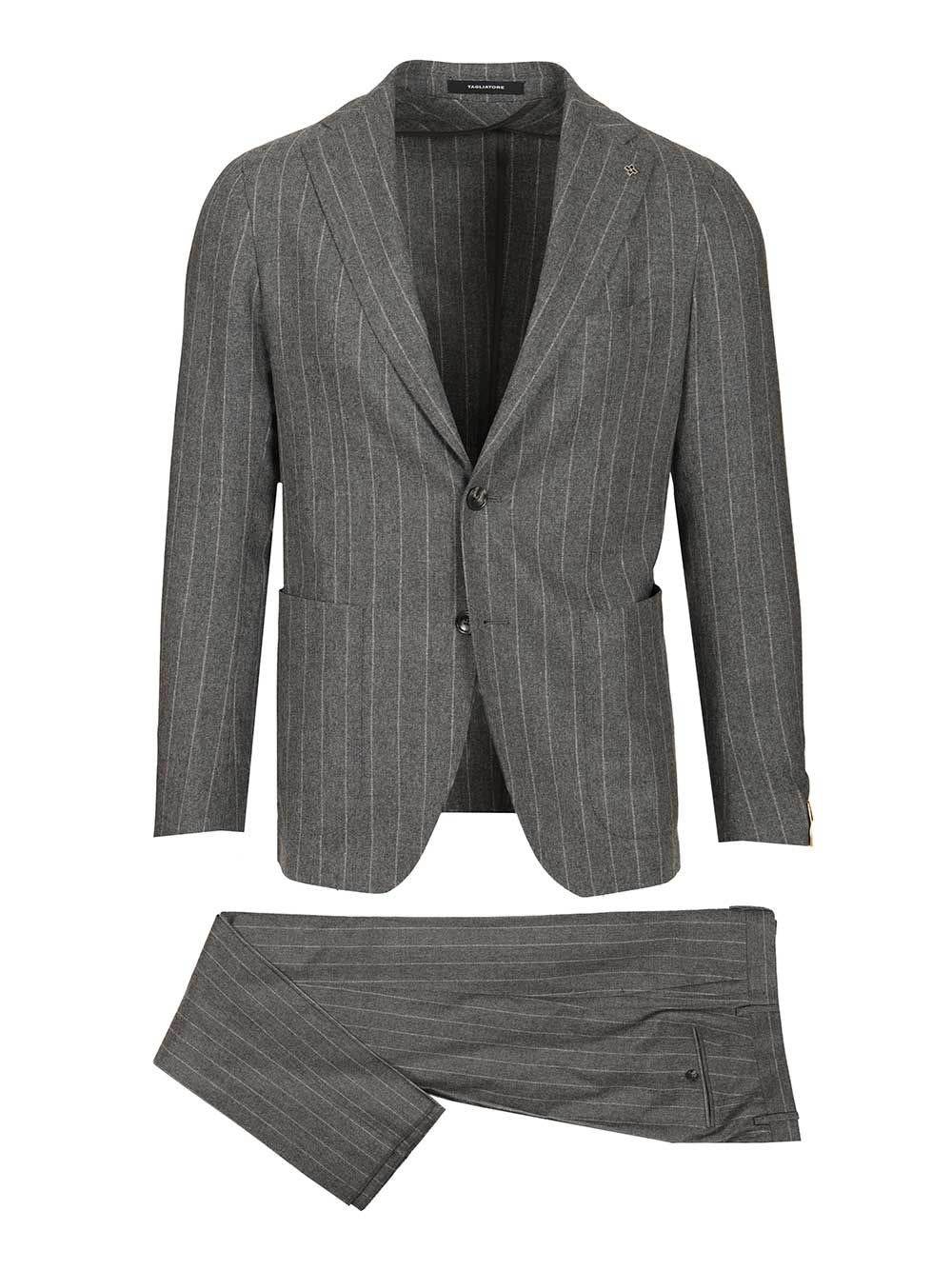 Tagliatore Men "Montecarlo" Pinstriped Suit