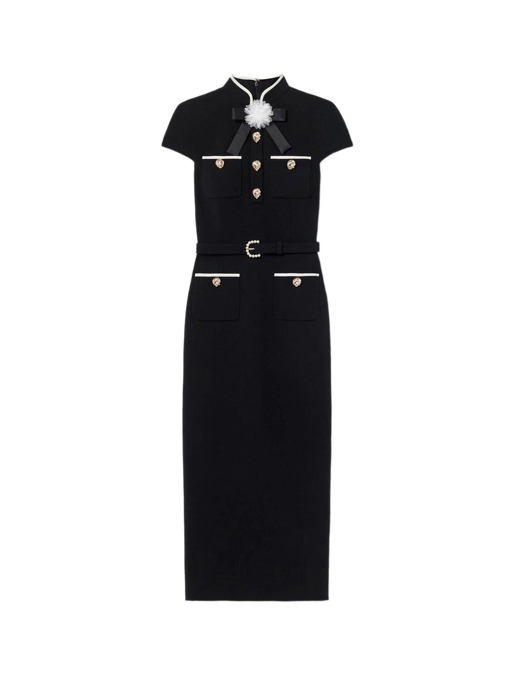 Self-portrait Self-Portrait Women Wool Crepe Midi Dress