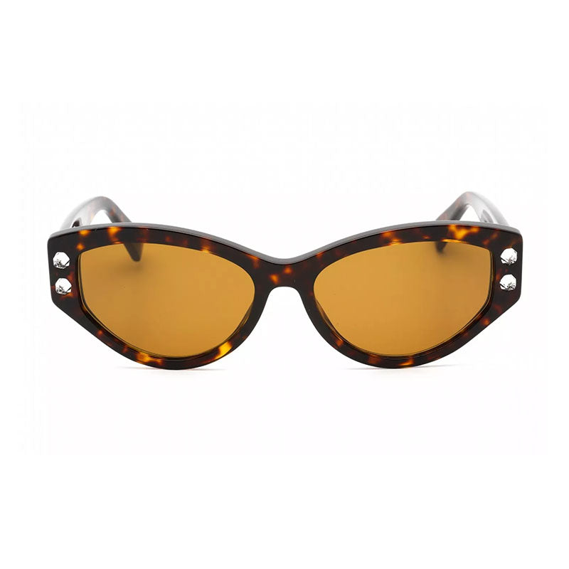 Moschino Sunglasses Cat Eye Full Rim, Dark Havana Frame and Brown Lens MOS109/S008670