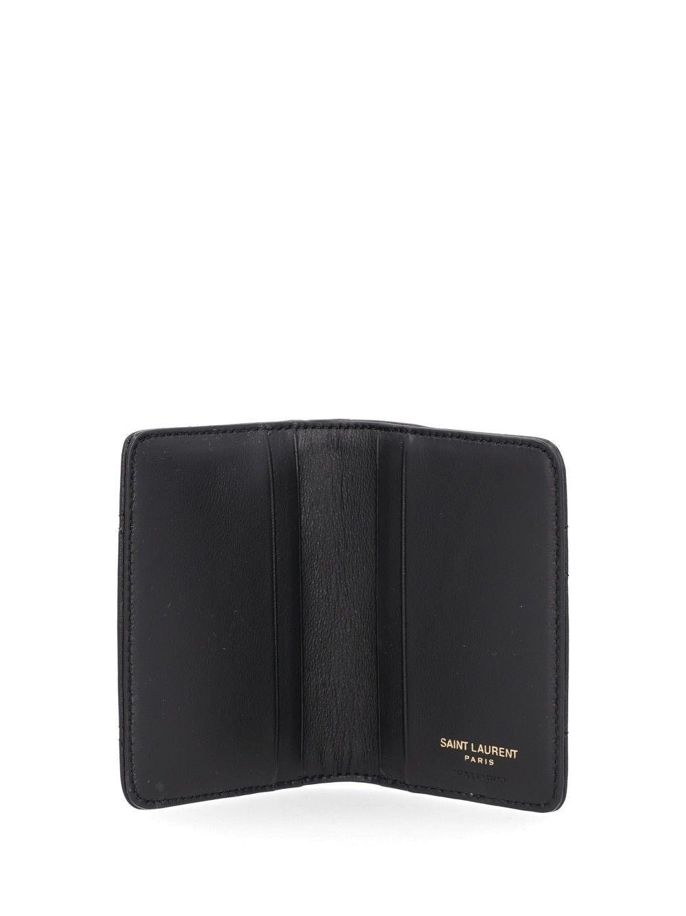 Saint Laurent Saint Laurent Women Quilted Leather Wallet With Monogram