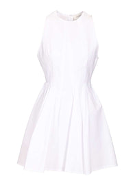 Sportmax Women Ara Sleeveless Washed Cotton Mini Dress