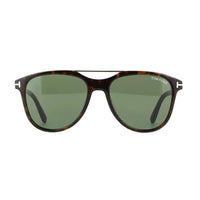 Tom Ford Sunglasses Aviator Full Rim, Black/Havana Frame and Smoke Lens FT109805A