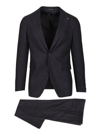 Tagliatore Men Vesuvio Pinstriped Single-Breasted Suit