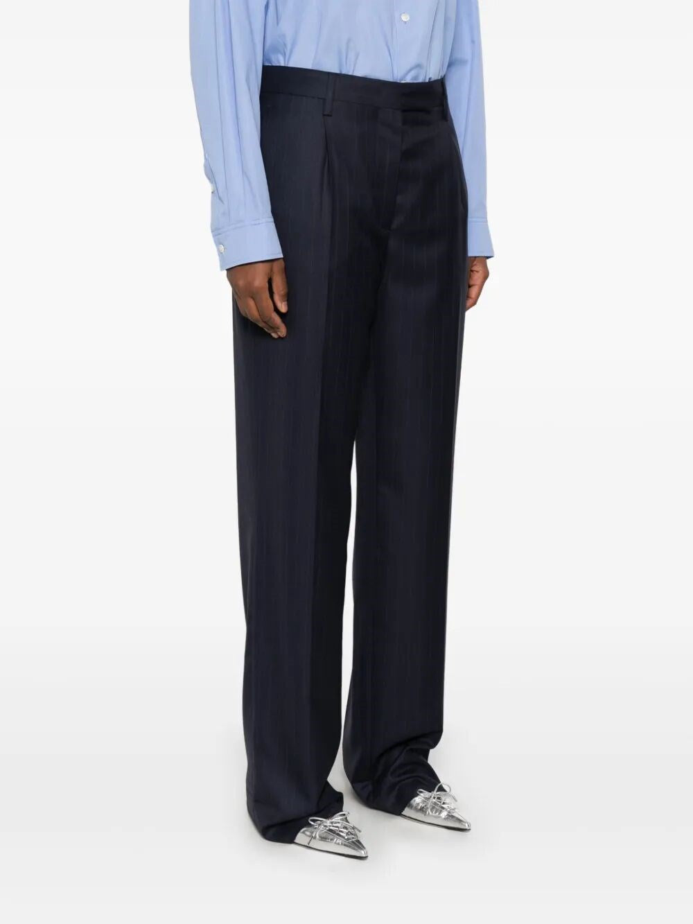 Prada Women Pinstriped Pants