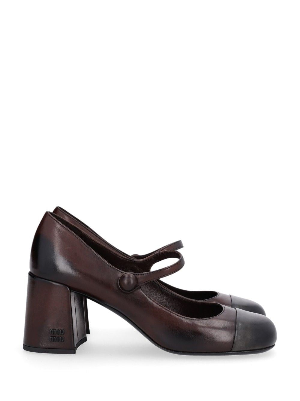 Miu Miu Women Waxed Leather Pumps