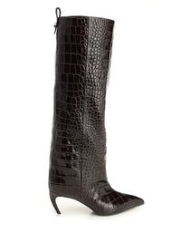 The Attico Women 'Lea' Crocodile-Effect Boot