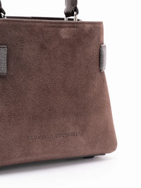 Brunello Cucinelli Women Small Soft Velour Crossbody Bag