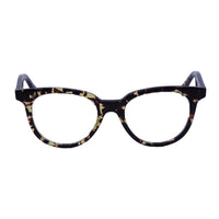 Bottega Veneta Eyeglasses Butterfly Full Rim, Havana Frame and Clear Demo Lenses Lens BV1020O002