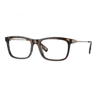 Burberry Eyeglasses Rectangle Full Rim, Dark Havana Frame and Clear Demo Lenses Lens BE2384F3002
