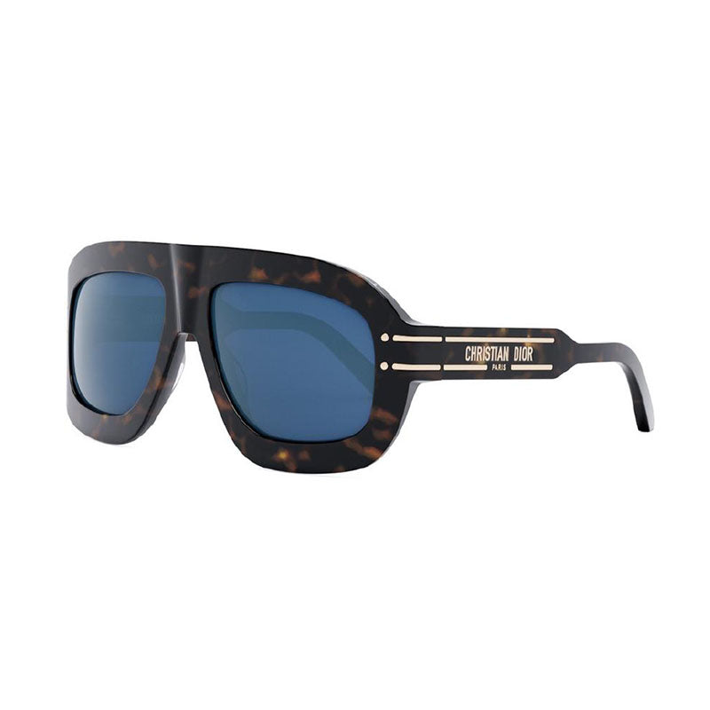 Dior Sunglasses Aviator Full Rim, Shiny Transparent Pink Frame and Roviex Gradient Lens DIORSIGNATUREM1U40F1