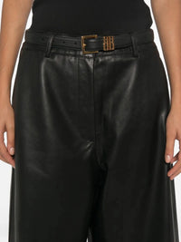P.a.r.o.s.h. P.A.R.O.S.H. Women Leather Wide-Leg Pants