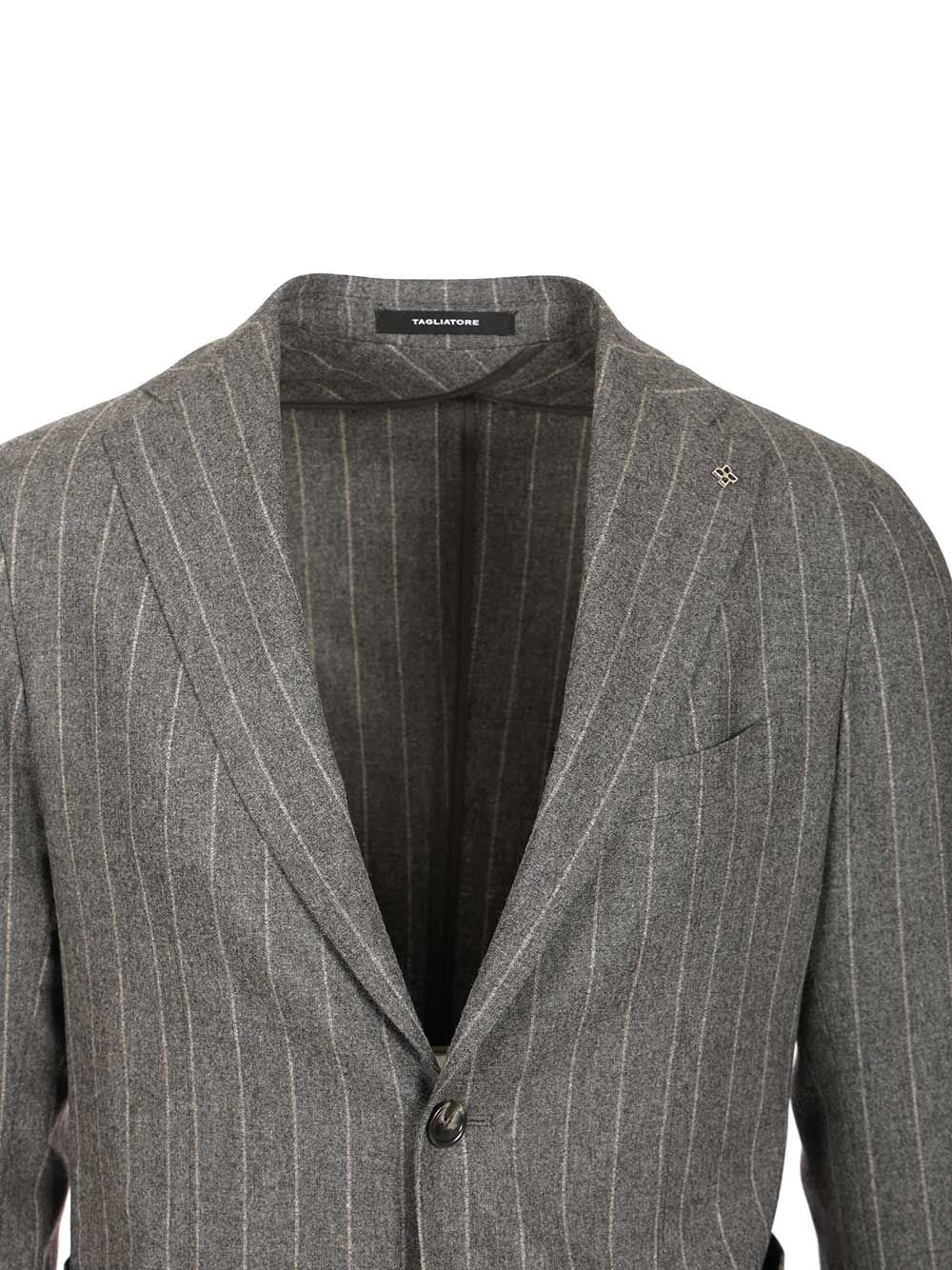 Tagliatore Men "Montecarlo" Pinstriped Suit