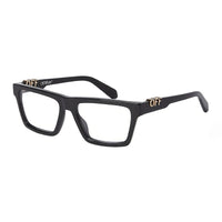 Off-White Eyeglasses Rectangle Full Rim, Black Frame and Clear Blue Light Block Lens OERJ07BSTYLE7B1000