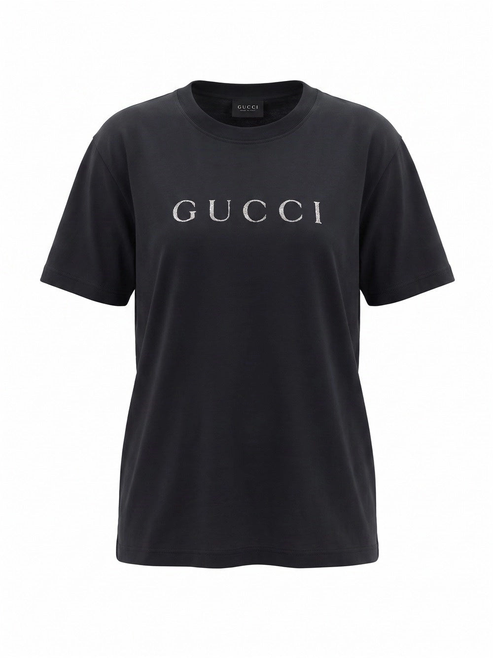 Gucci Gucci Women Cotton Jersey T-Shirt With Glitter Print