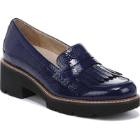 Darcy Womens Fringe Loafers Haven Blue Patent