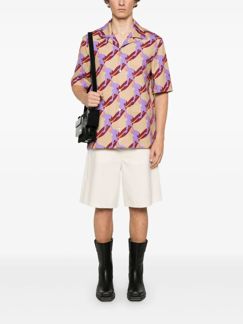 Gucci Men `Twisted Surf On Pop` Print Shirt