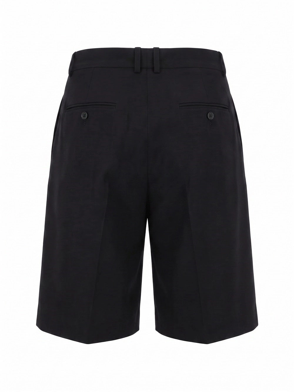 Saint Laurent Women Tailored Bermuda Shorts In Black Wool