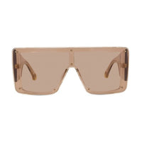 Stella McCartney Stella McCartney Sunglasses Shield Full Rim, Shiny Brown Frame and Brown Lens SC40083I45E