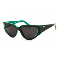 Off-White Off-White Sunglasses Cat Eye Full Rim, Green Frame and Grey Lens SEWARD1165707