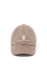Brunello Cucinelli Men Corduroy Baseball Cap