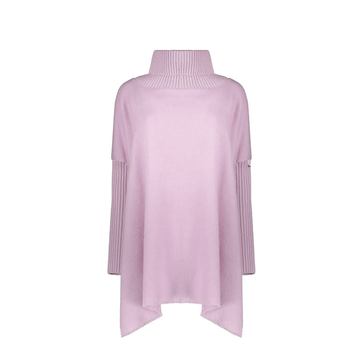 Herno High-Collar Asymmetric Poncho Women