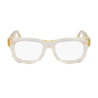 Victoria Beckham Eyeglasses Square Full Rim, Transparent Honey Frame and Clear Demo Lenses Lens VB2671771