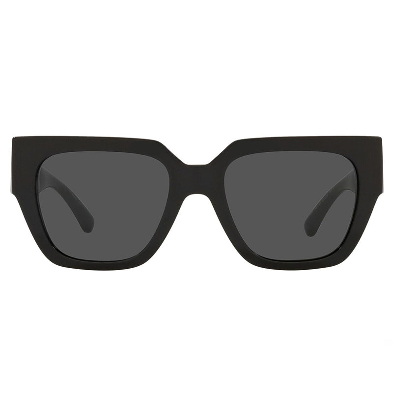 Versace Versace Sunglasses Square Full Rim, Black Frame and Dark Grey Lens VE4409GB1/87
