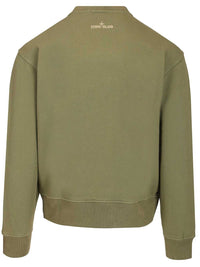 Stone Island Men Organic Cotton Crewneck Sweatshirt