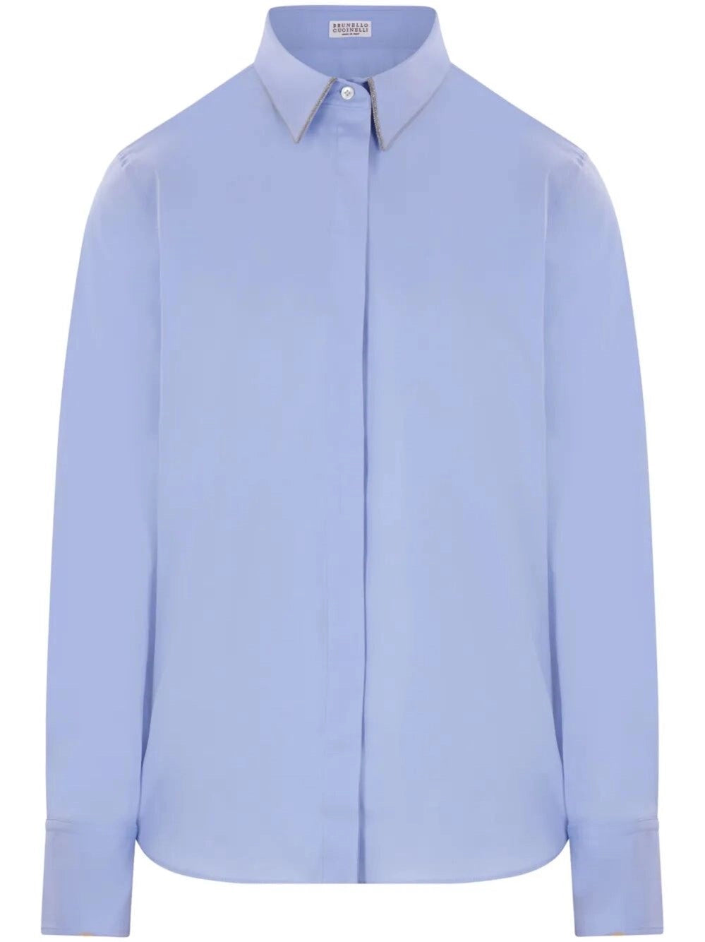 Brunello cucinelli Brunello Cucinelli Women Stretch Poplin Shirt With Monili