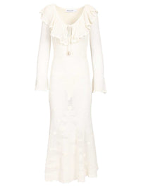 Self-portrait Self-Portrait Women White Midi Dress