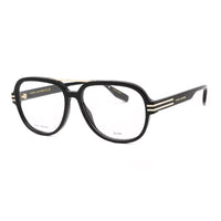 Marc Jacobs Eyeglasses Square Full Rim, Black Frame and Clear Demo Lenses Lens MARC638080700