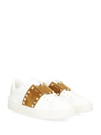 Valentino Garavani Women Rockstud Untitled Leather Sneakers