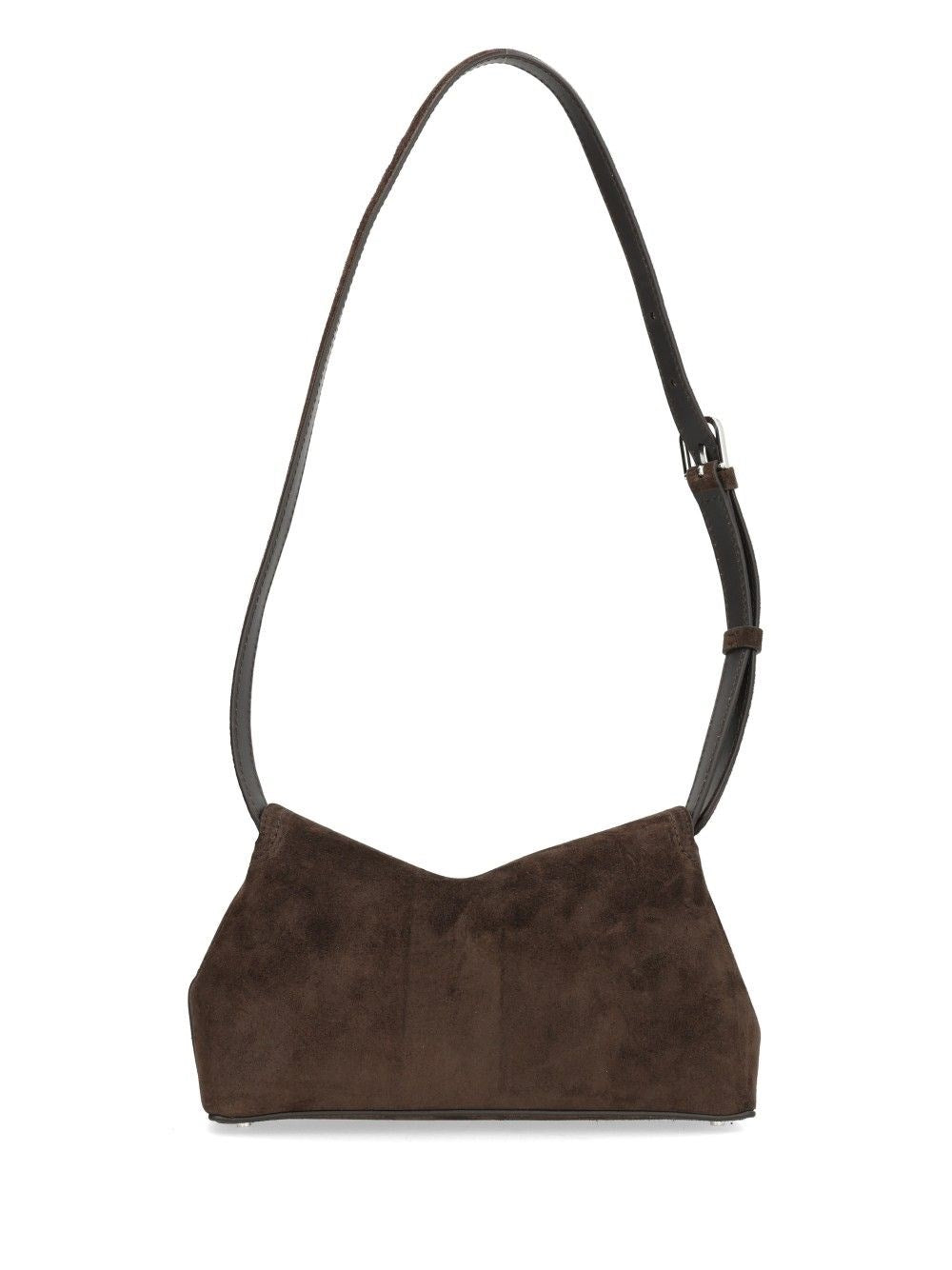 Toteme Toteme Women Suede "T-Lock" Clutch Bag