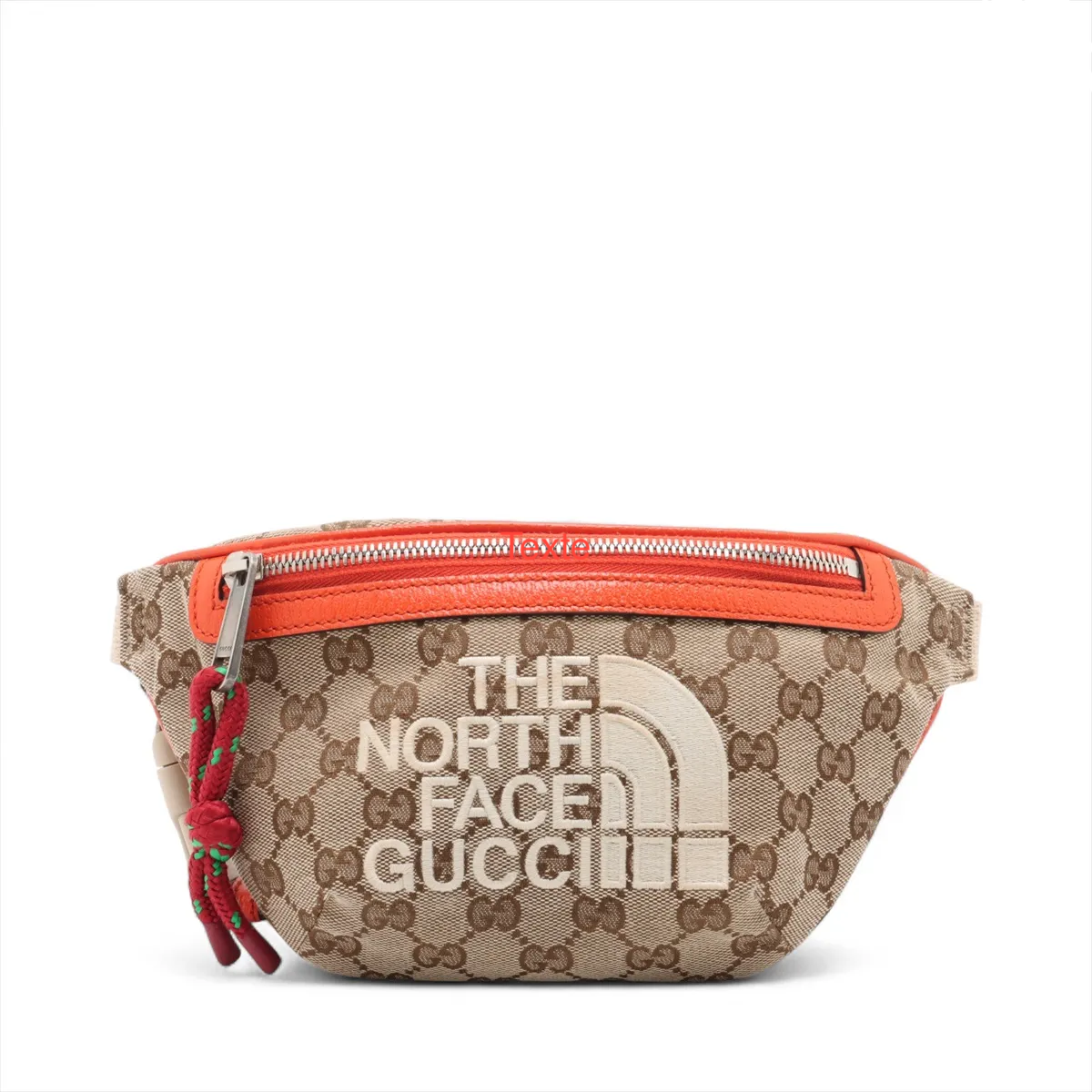 Gucci Ophidia Zip Belt Bag Gg Velvet Beige Canvas Clutche & Pouche Bag (Pre-Loved)