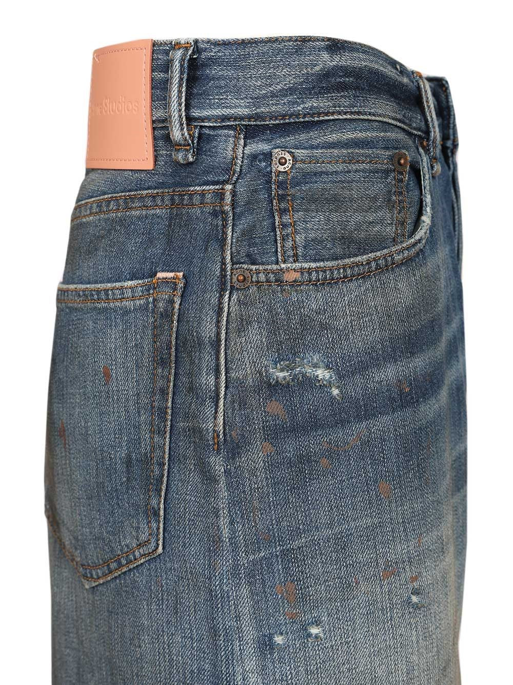 Acne Studios Men Organic Cotton Denim Shorts