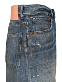 Acne Studios Men Organic Cotton Denim Shorts