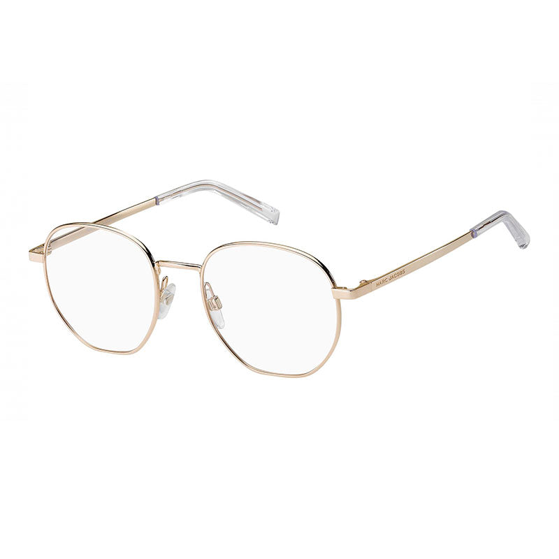 Marc Jacobs Eyeglasses Round Full Rim, Copper Gold Frame and Clear Demo Lenses Lens MARC434/N0DDB00