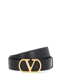 Valentino Garavani Valentino Garavani Women Vlogo Signature Leather Belt