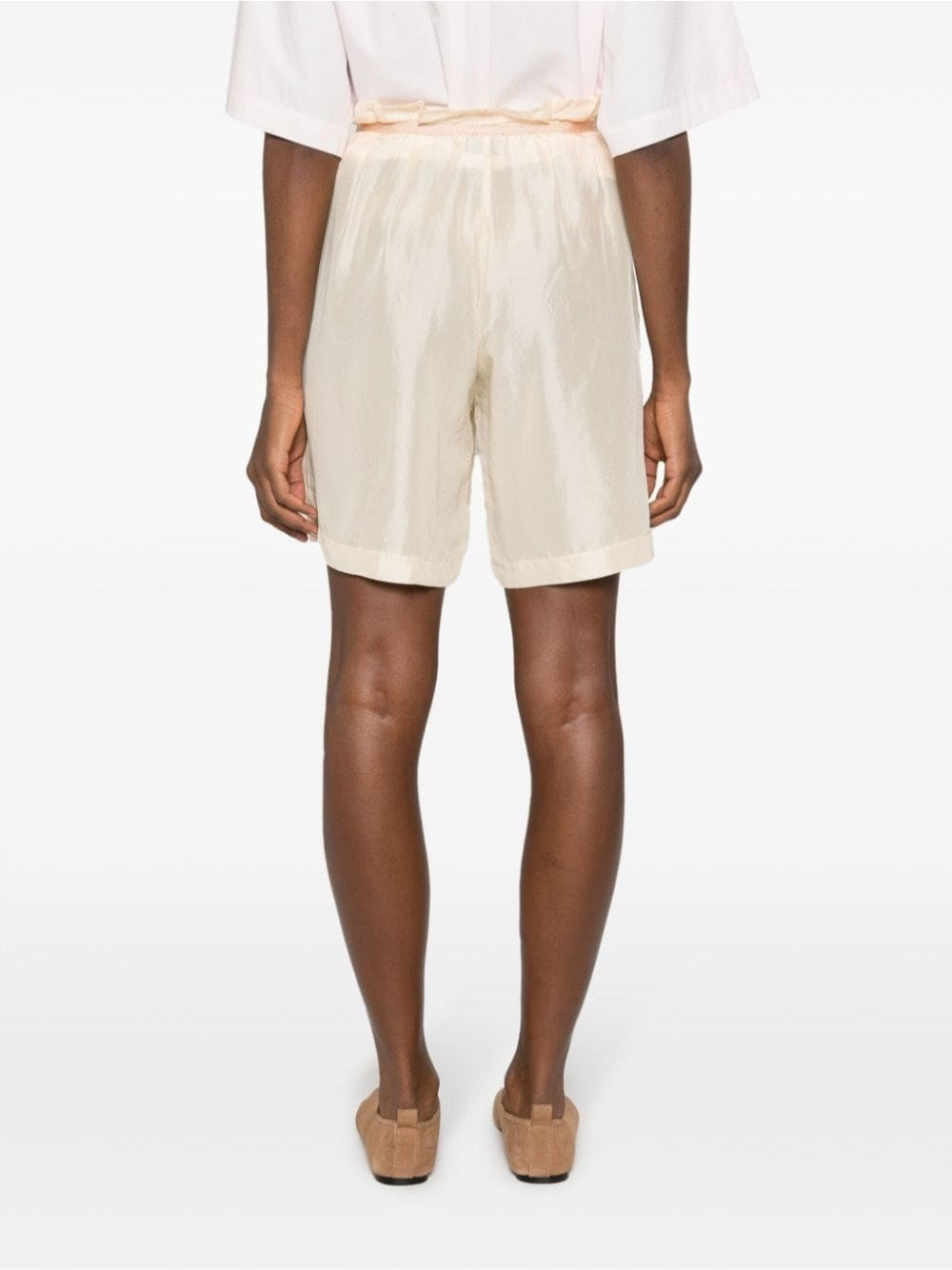 Forte_forte Forte_Forte Women Bermuda Shorts In Habotai Silk
