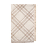 Burberry Women Degrade' Check Scarf In Wool And Silk