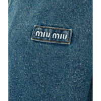 Miu Miu Women Denim Logo Blosuon